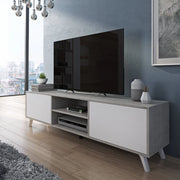 Misinto, Mobile Porta tv Cassetti, 180x40x49h cm Grigio Cemento