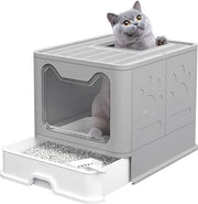 Cassetta automatica per gatti - Cassetta per gatti self-cleaning - Toilette per gatti con caricatore