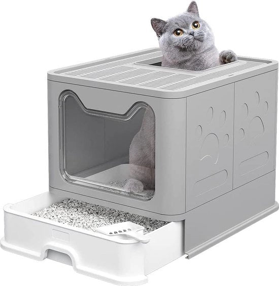 Cassetta automatica per gatti - Cassetta per gatti self-cleaning - Toilette per gatti con caricatore