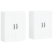 Armadietti a Parete 2 pz Bianchi in Legno Multistrato CFW5696280