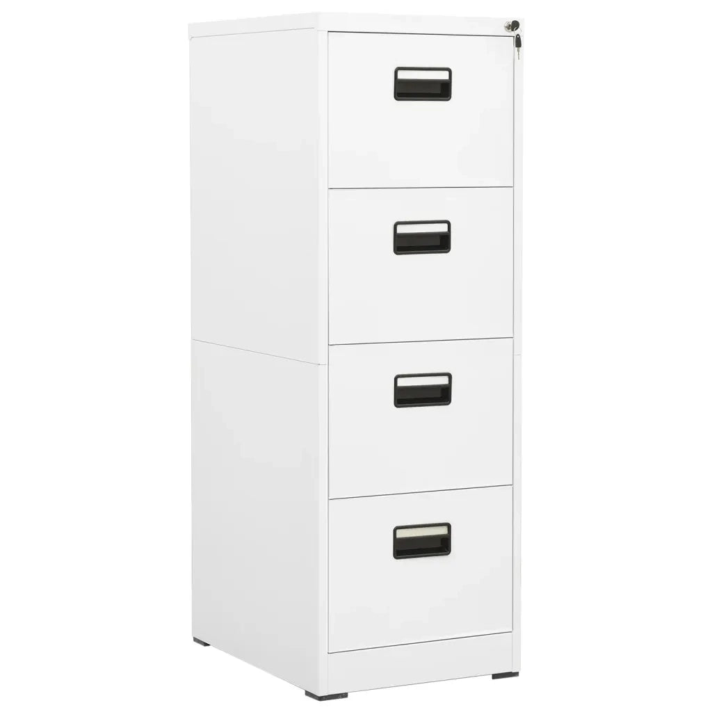 Armadio Classificatore Bianco 46x62x133 cm in Acciaio cod mxl 76409