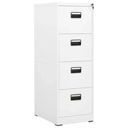 Armadio Classificatore Bianco 46x62x133 cm in Acciaio cod mxl 76409