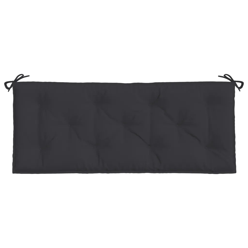 Cuscini per Panca 2 pz | Cuscini per sedie Neri 120x50x7 cm in Tessuto Oxford