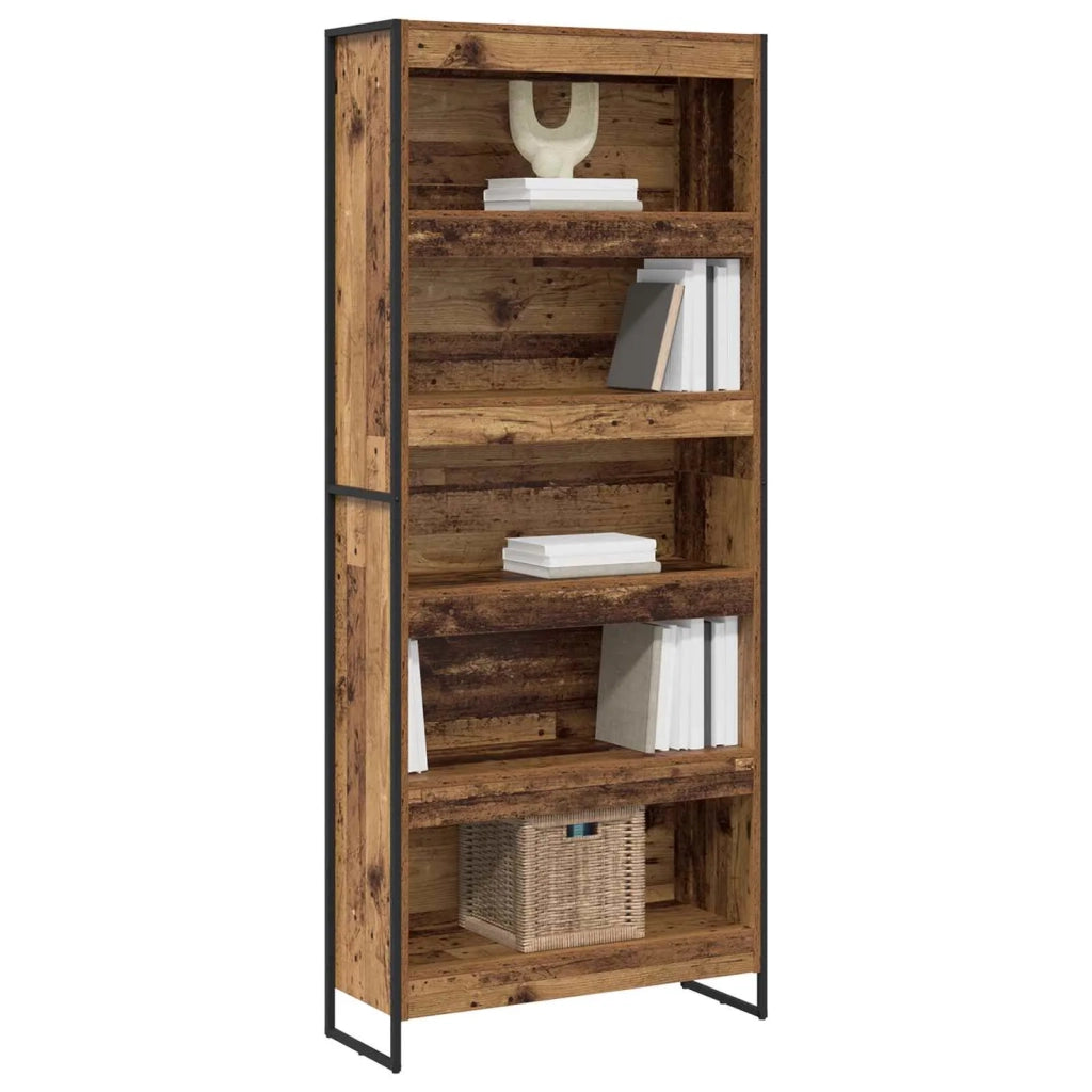 Armadio per Libri 2 pcs Legno vecchio 80 x 30 x 189,5 cm 3403014