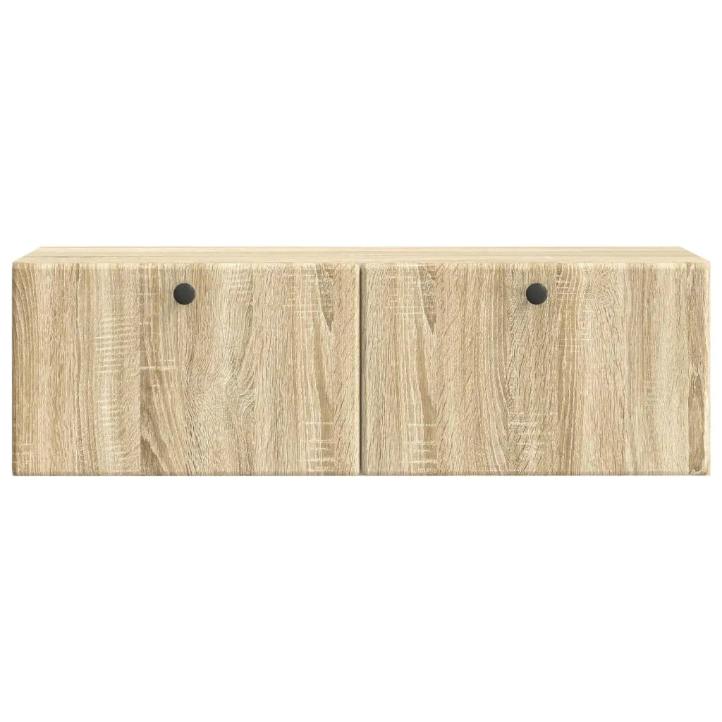 Mobile Porta TV da Muro-Credenza per TV sospesa 98 x 31 x 30 cm Rovere Sonoma