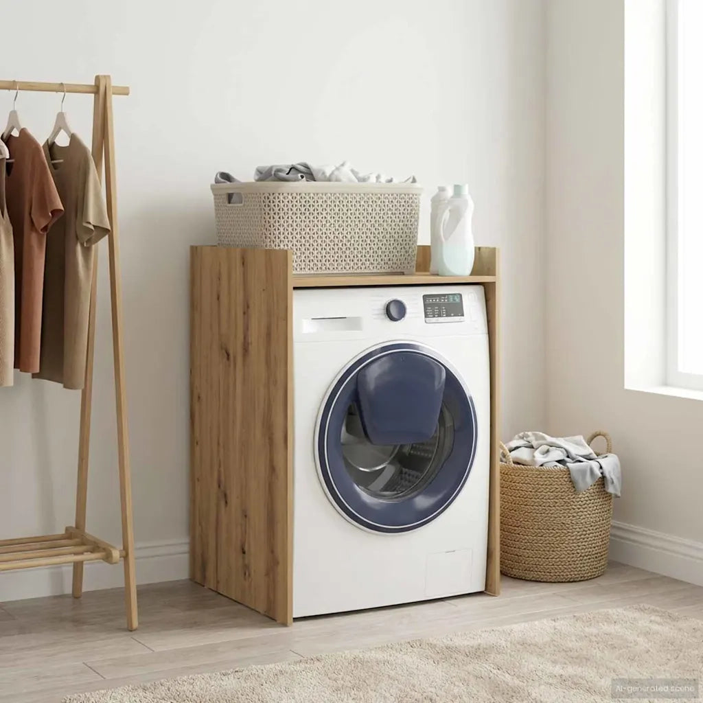 Mobiletto per lavatrice Rovere Artigianale 67,5 x 62 x 97 cm 8006815
