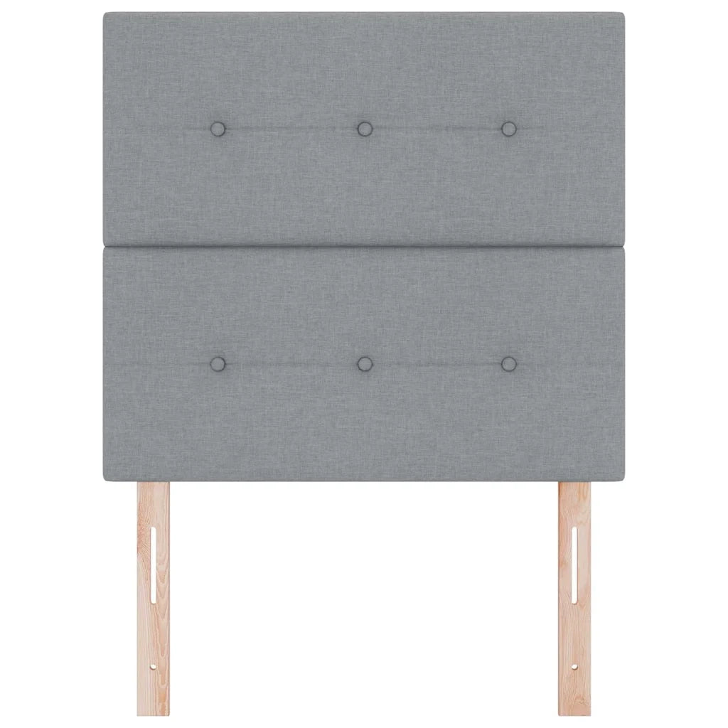 Testiera con testiera Grigio chiaro 100 cm Pelle Sintetica 3337808