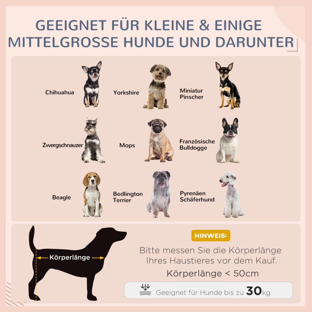 Cuccia per Cane per Interni con Cuscino Amovibile ¨C Zephmum ¨C Grigio 70x50x30