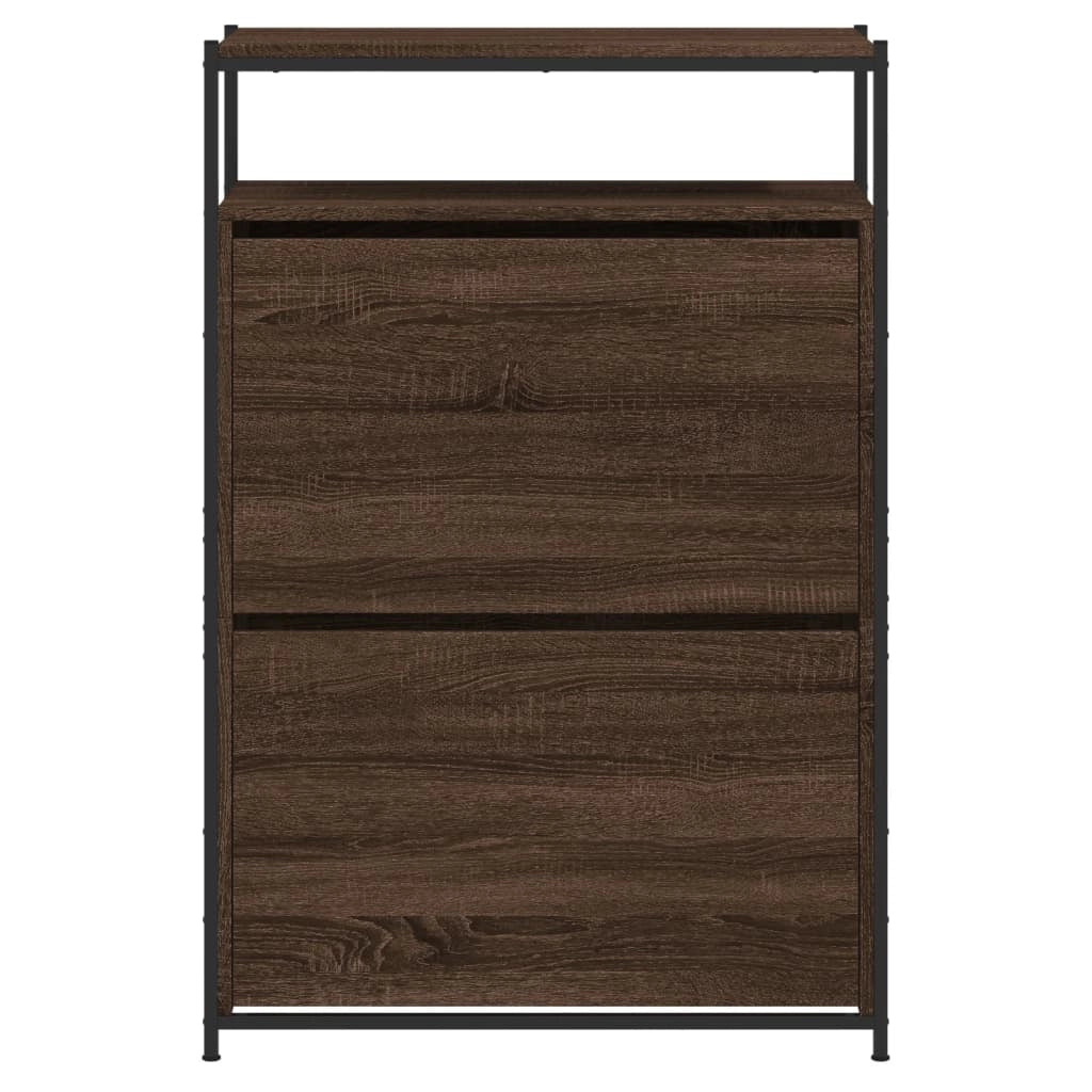 Scarpiera 75 x 34 x 112 cm in legno ingegnerizzato marrone 02_0043415