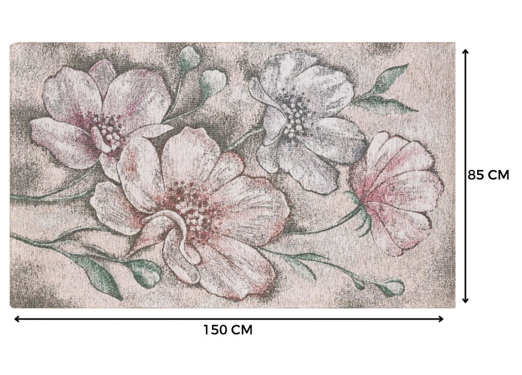 Tappeto Salotto Velour Antiscivolo Disegno Asturia By Suardi - 85x150 - Multicolor