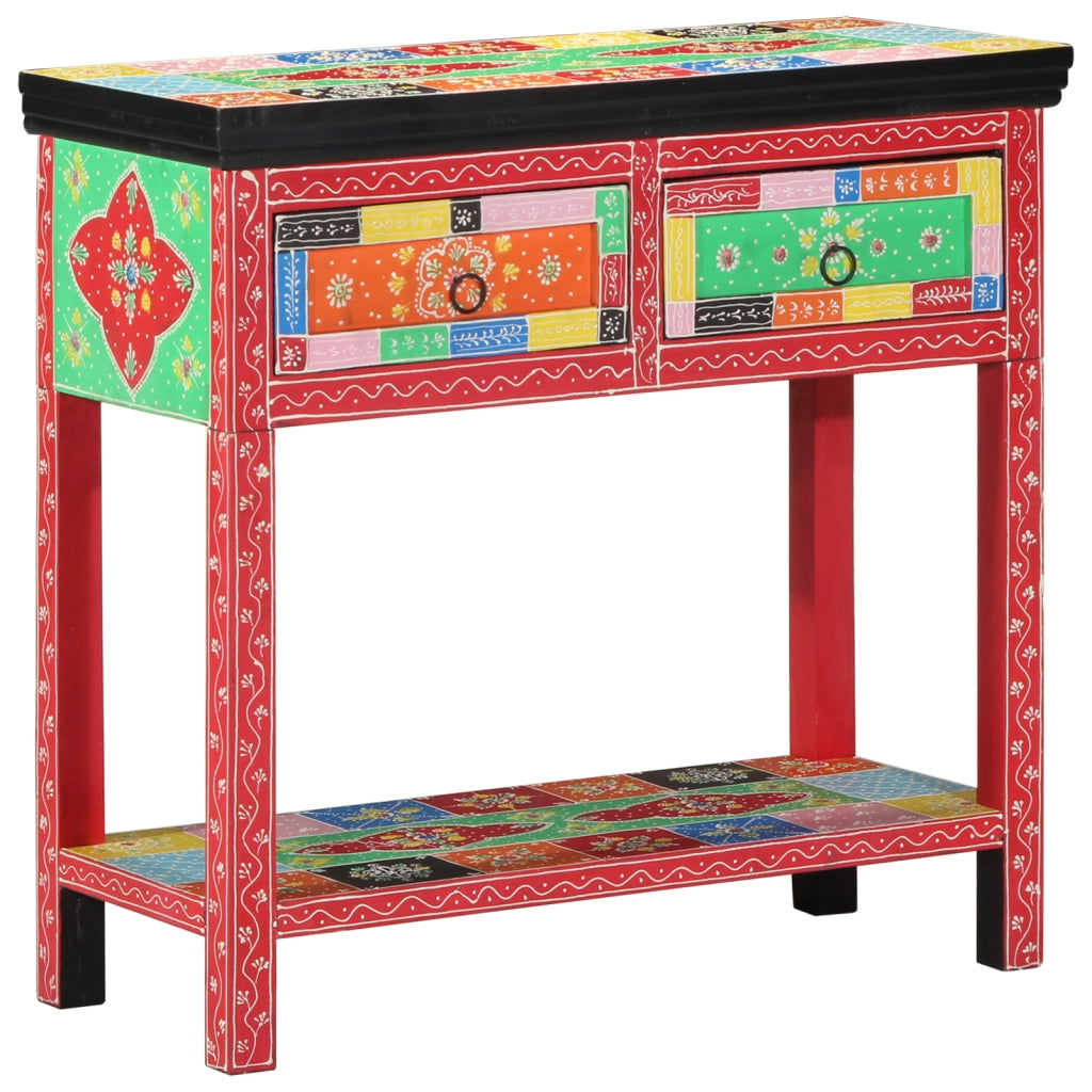 Tavolo Console con Cassetti Multicolore in Legno Compensato