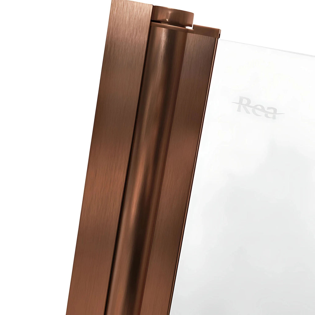 Schermo Vasca Pieghevole Rea Agat-2 80 Brush Copper