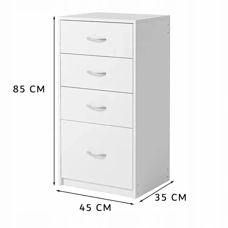 Libreria, bianca 45x35x85 cm