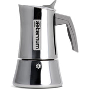 Macchinetta Caffè Caffettiera in Acciaio Inox ad Induzione La Divina 4 Tazze