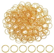 Anelli di allacciamento 200 pezzi - 12 mm - Acciaio inossidabile - Connettore di gioielli - Kit da montaggio - Scatola trasparente