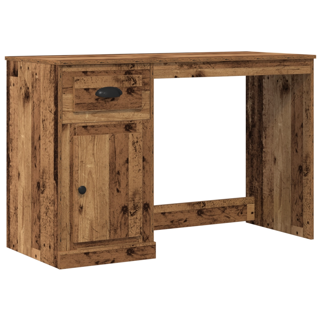 Scrivania  con ripostiglio in legno antico 50x115x75 cm in legno ingegnerizzato