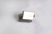 KANSAS APPLIQUE DA ESTERNO LED  10W 1000lm, 3000K ORIENTABILE FUSIONE DI ALLUMINIO ANTRACITE IP54 L.20CM