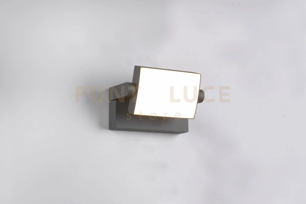 KANSAS APPLIQUE DA ESTERNO LED  10W 1000lm, 3000K ORIENTABILE FUSIONE DI ALLUMINIO ANTRACITE IP54 L.20CM