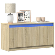 Mobile Porta TV con LED-Credenza per TV Rovere Sonoma 100x34x50cm in Truciolato 864809