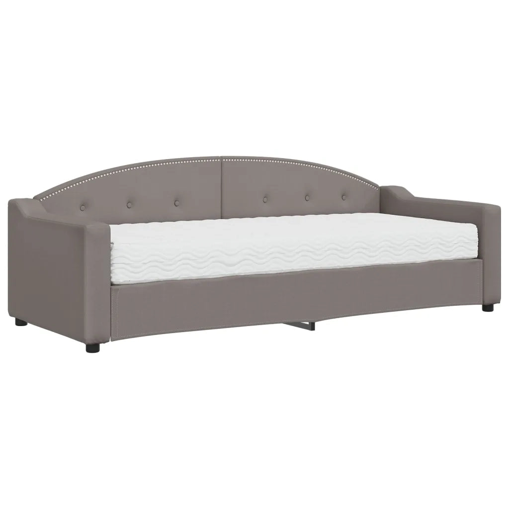 Divano letto | Sof¨¤ letto | Letto singolo con Materasso Tortora 80x200 cm in Tessuto