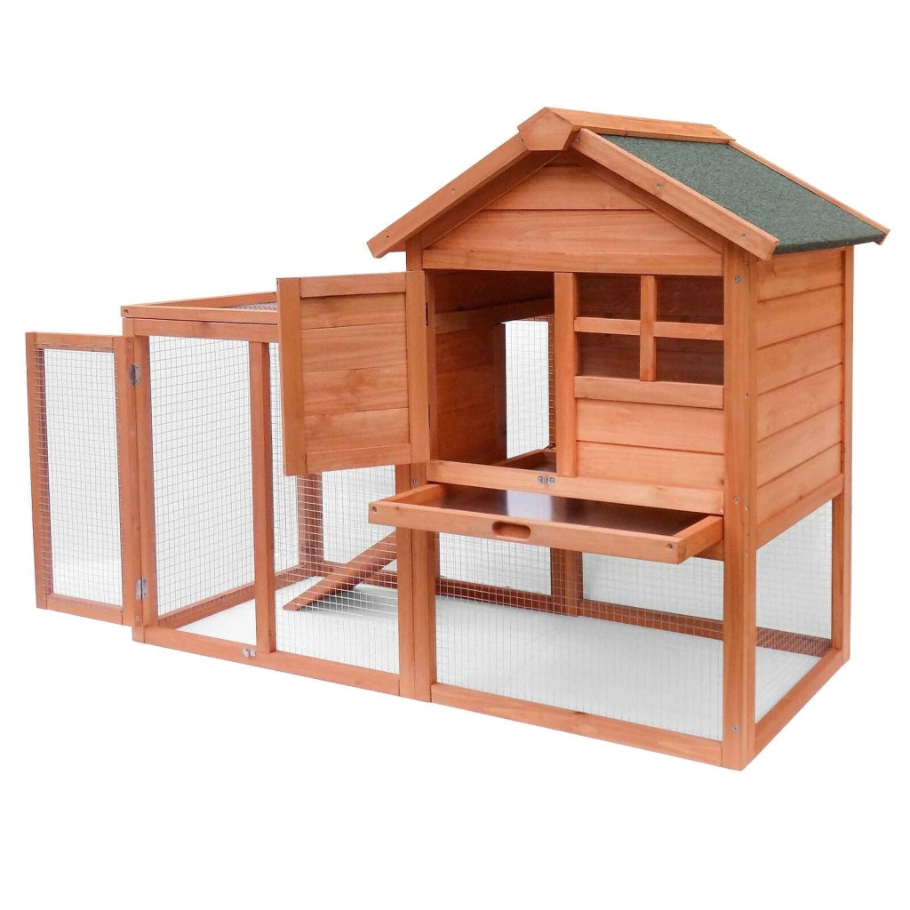 Gabbia/cabina in legno per conigli roditori polli o altri piccoli animali 870 x 465 x 1600 mm 16_0002236