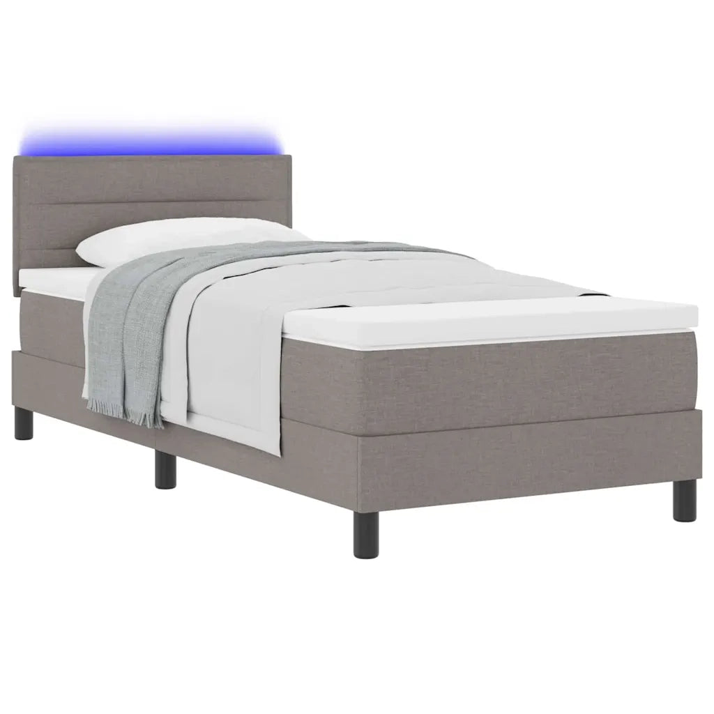 Letto a molle con materasso con led Talpa 100 x 200 cm Tessuto