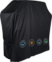 Sostegno grill con tasca di stoccaggio - impermeabile e resistente alle fessure - 1 pezzo - nero - 105 x 49 x 102 cm