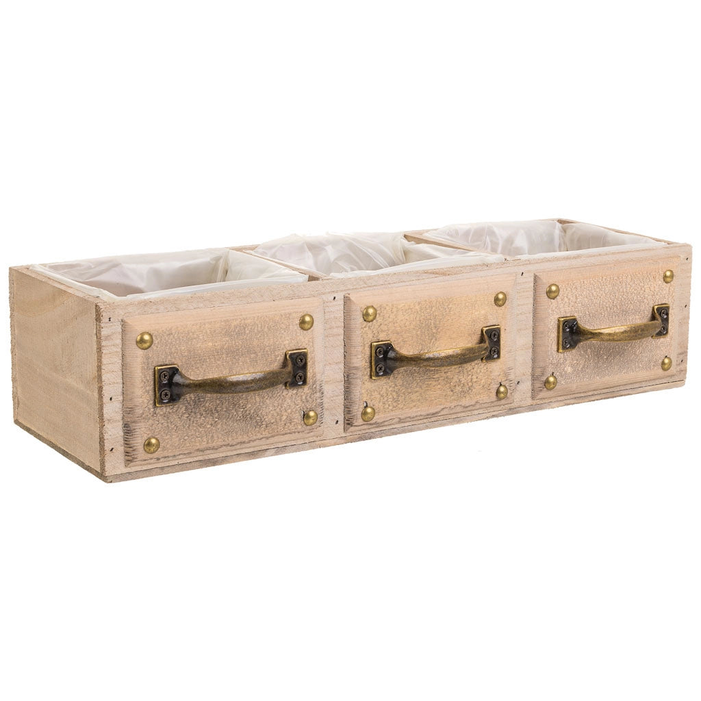 Cassetto in legno marrone 45x15x10,5h