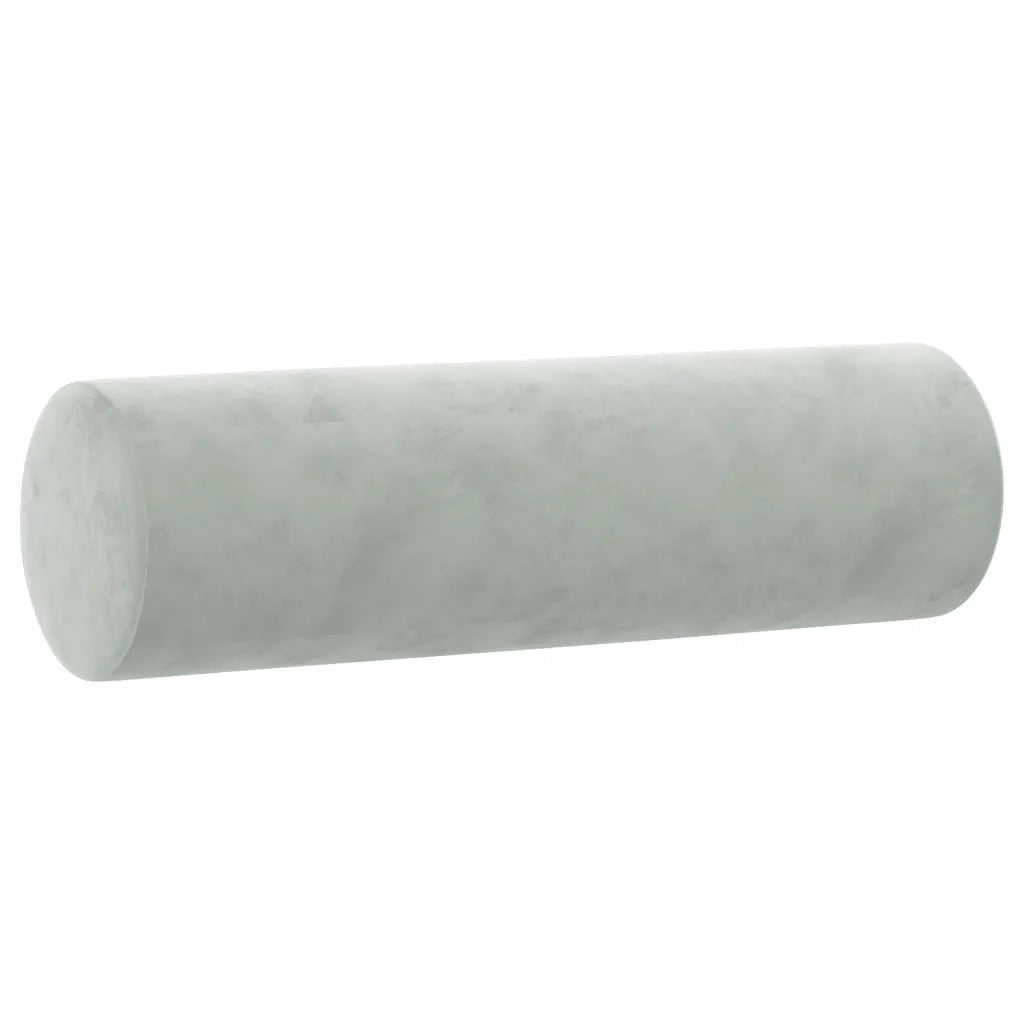Cuscini Decorativi 2 pz Grigio Chiaro ?15x50 cm in Velluto CFW9350374