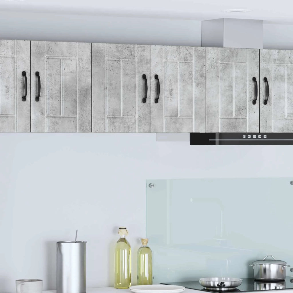 Armadietto a muro LUCCA 2 pcs Grigio Cemento 30 x 31 x 40 cm 884861