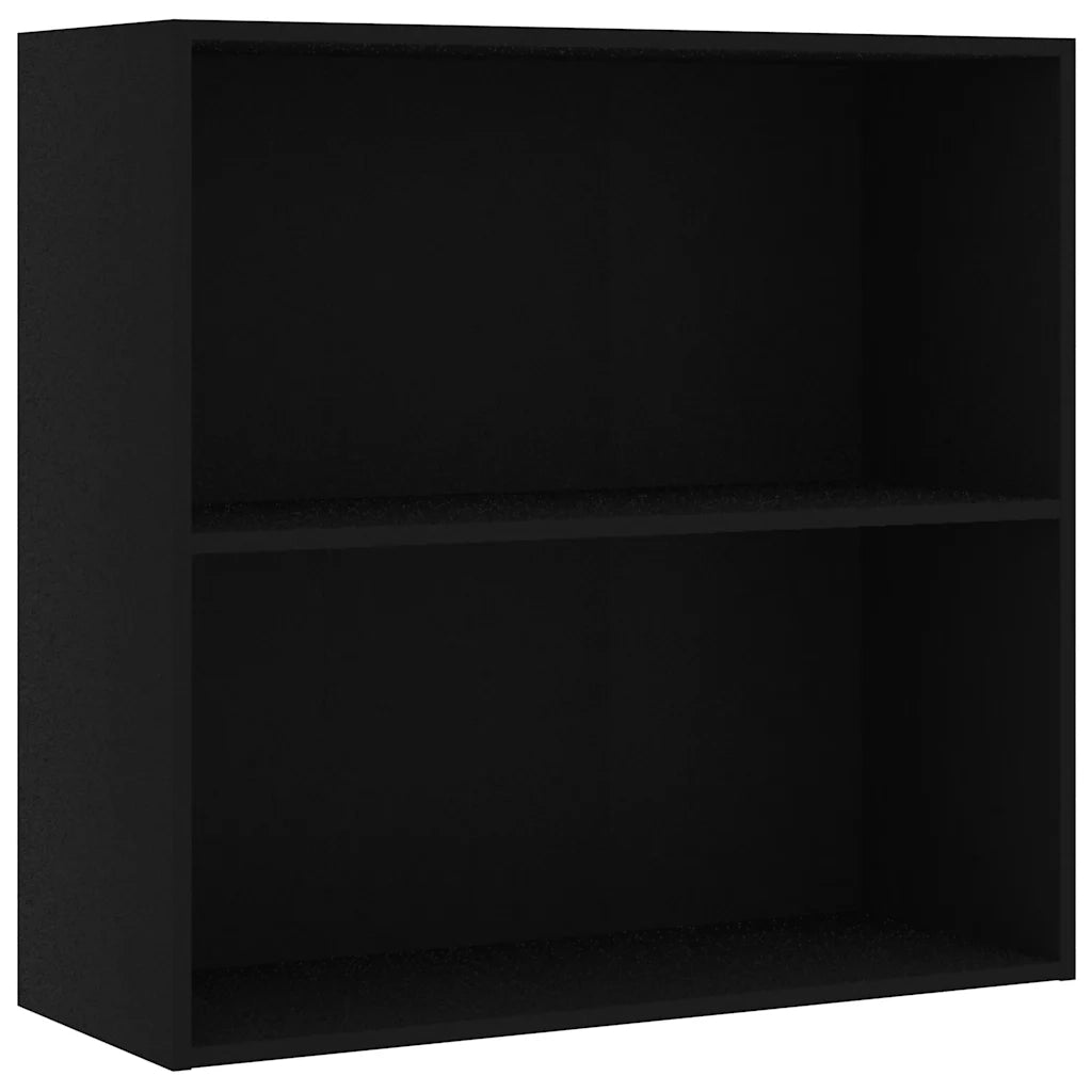Libreria Nera 80x30x76,5 cm in Legno Multistrato