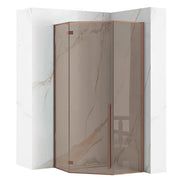 Cabina Doccia Diamond 90x90 Copper Brush con piatto doccia Diamond