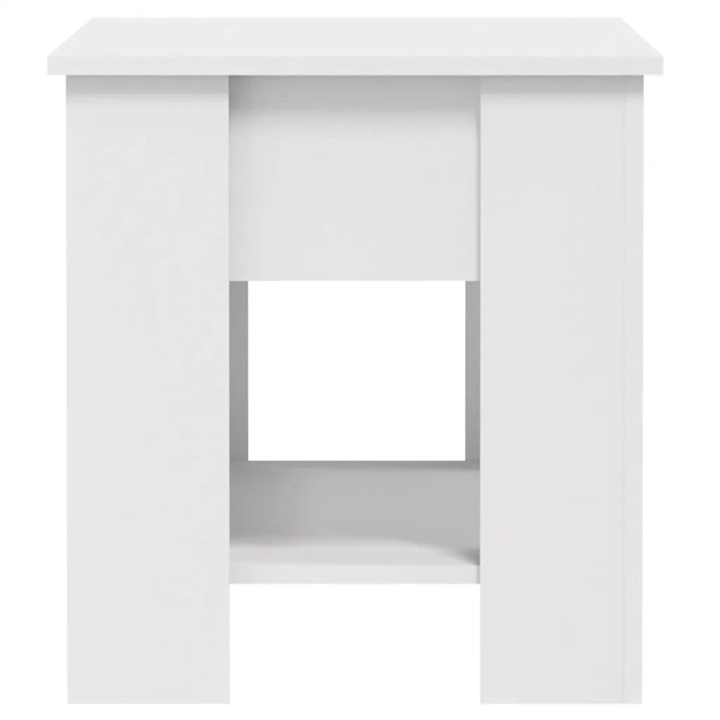 Tavolino da Salotto Bianco 101x49x52 cm in Legno Multistrato 809701