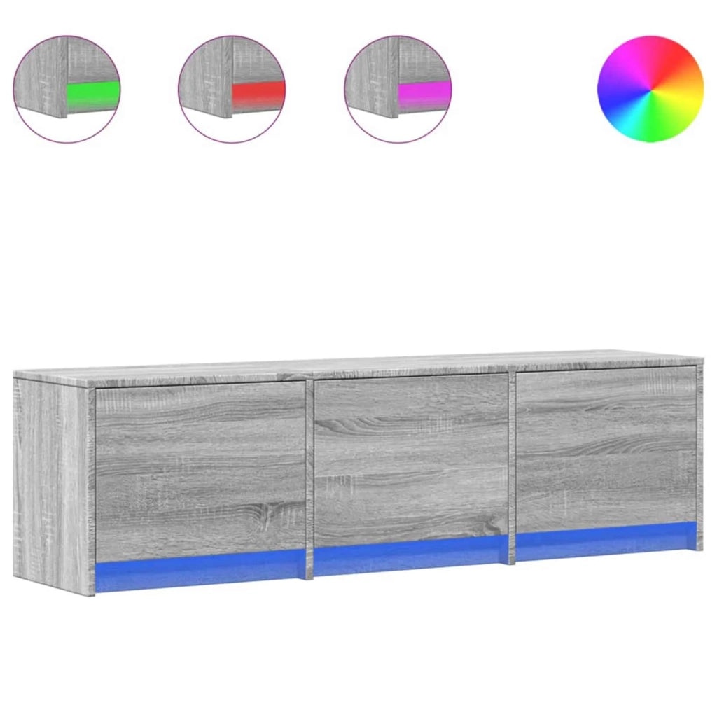 Mobile TV-Credenza per TV Grigio Sonoma 140 x 34 x 40 cm Legno multistrato