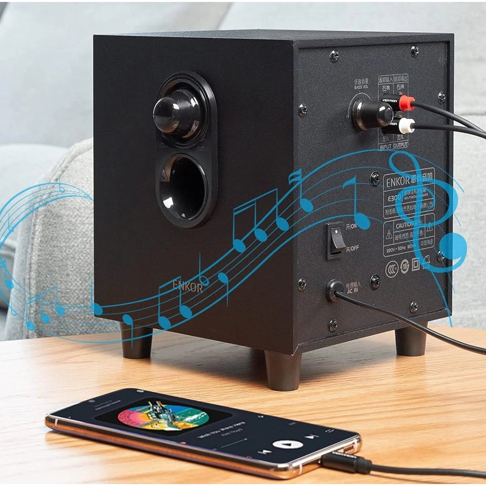 Trade Shop - Cavo Type-c A 2xrca Da 150 Cm Sdoppiatore A Y Stereo 4d Sound Dac Chip Rca-tc01 -