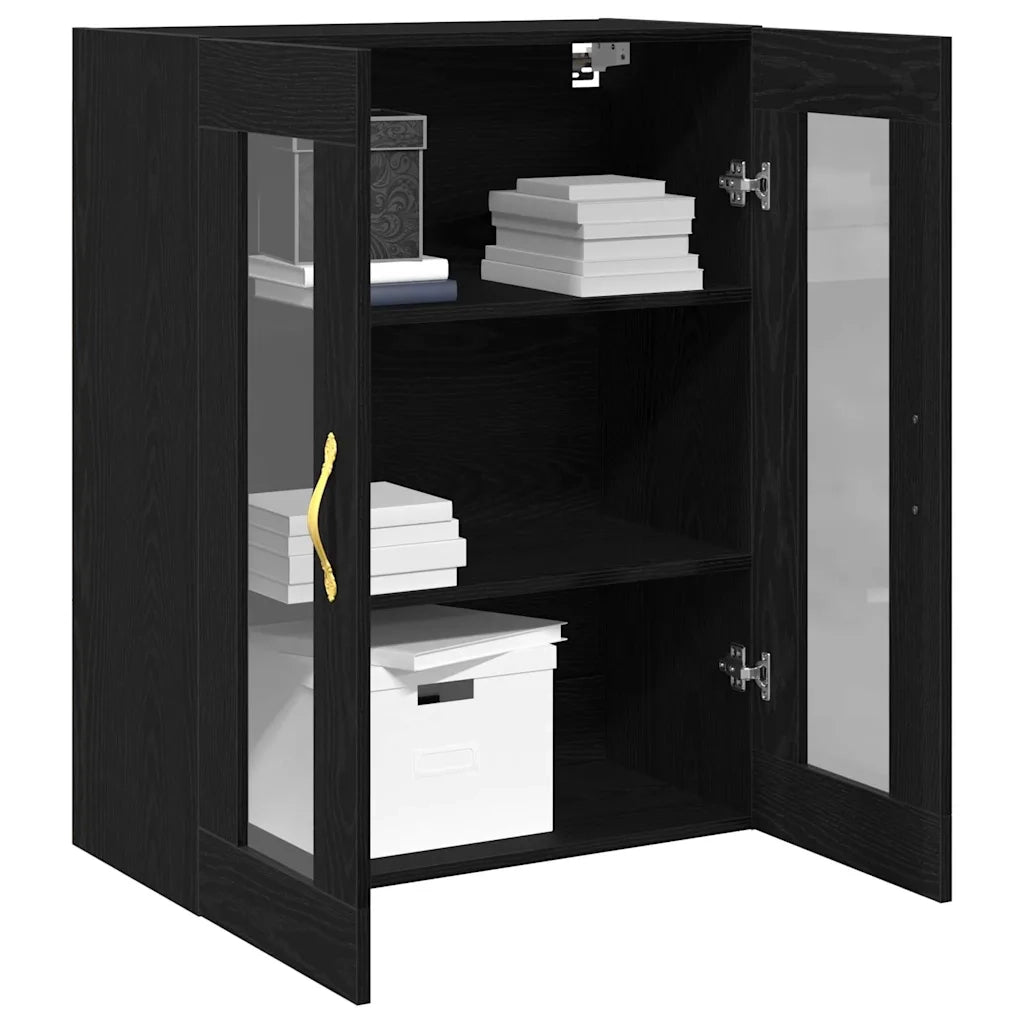Armadietto a muro Rovere Nero 69,5 x 34 x 90 cm 862164