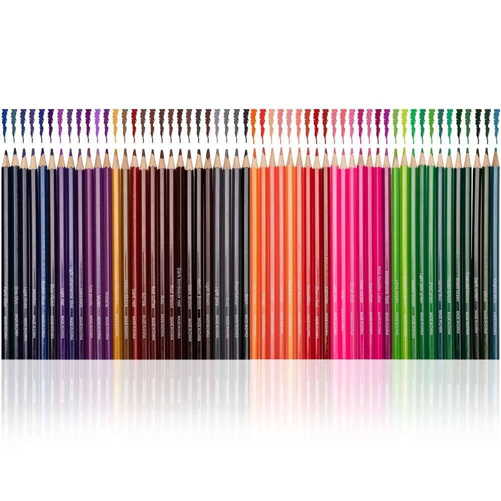 Kit Matite Colorate 74 Pezzi Schizzo e Disegno Artista Professionale Portatile