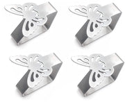 Clip per Tavolo in Acciaio Inossidabile - Clip per Tavolo con Tessuto - Clip Butterfly - Adattabile - Ideali per Matrimoni e Picnic