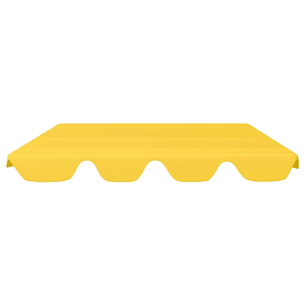 Baldacchino per Dondolo Giardino Giallo 188/168x145/110 cm 312091