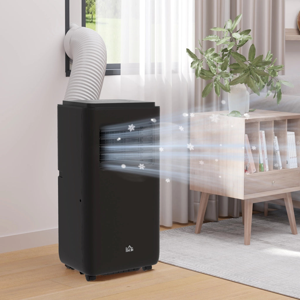 Condizionatore Portatile 950W con 5 Modalit¨¤ e 3 Velocit¨¤, in Plastica ABS e Acciaio, 33x28x70.4 cm, Nero