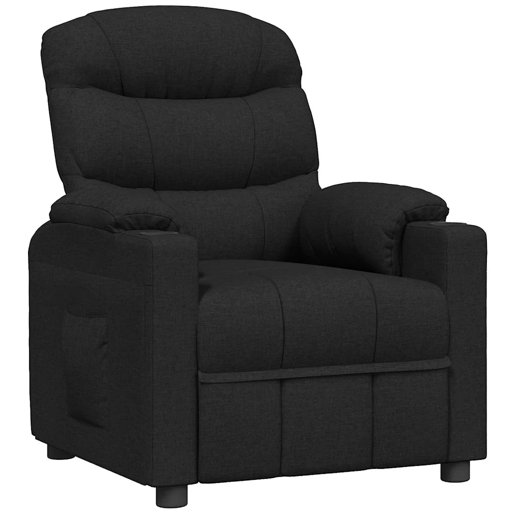 Divano Sedia-Poltrona Reclinabile in Tessuto Nero 291493