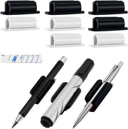 Set di pennarelli da 8 con clip per matite | Ufficio e accessori | Bianco/Nero | Ideale per uso domestico o ufficio