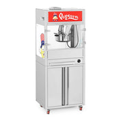 Macchina per popcorn con mobiletto su ruote 71 x 56 x 71 cm acciaio inox 14_0004916