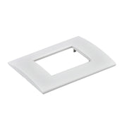 Placca Plastica Quadrata MBL 3M Bianco Compatibile Bticino Living BLN89301