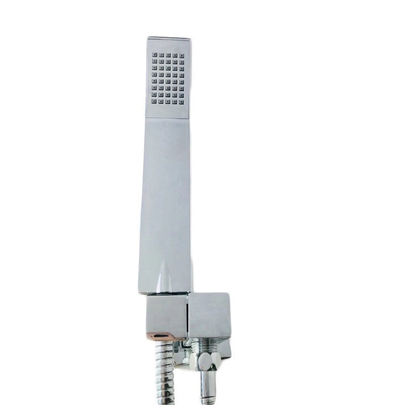 Set doccia quadrato completo con supporto con presa acqua