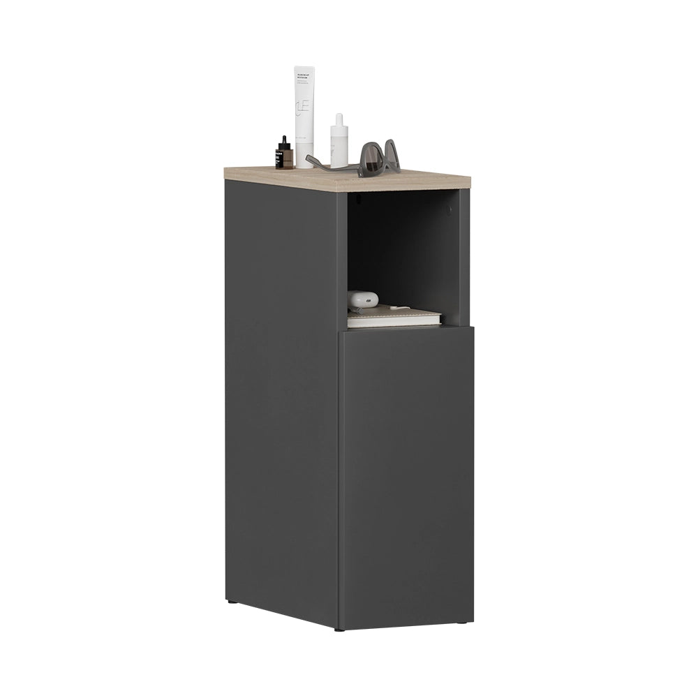 Vicco Comodino camera da letto Antracite/Sonoma 20 x 59.5 cm con 1 porta