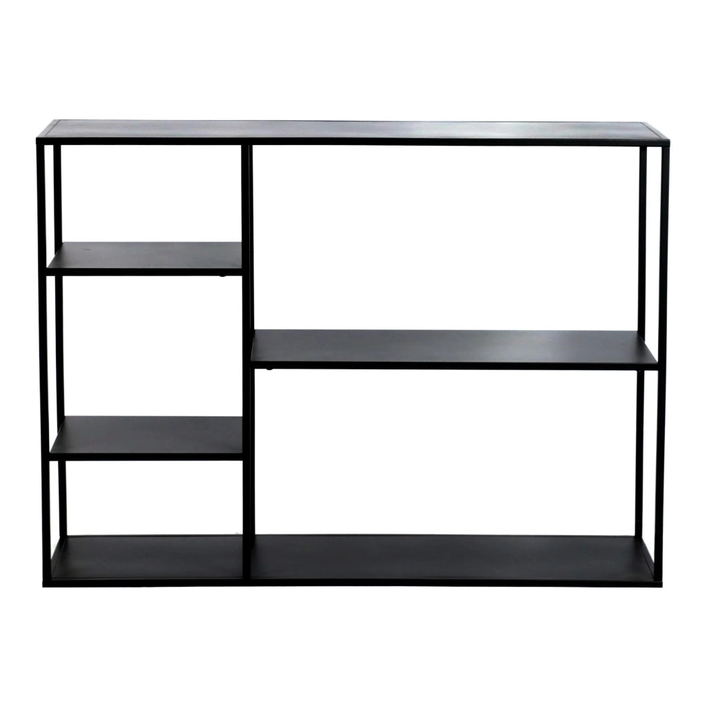 Mensola autoportante 120 x 35 x 87,5 cm metallo nero 03_0006952