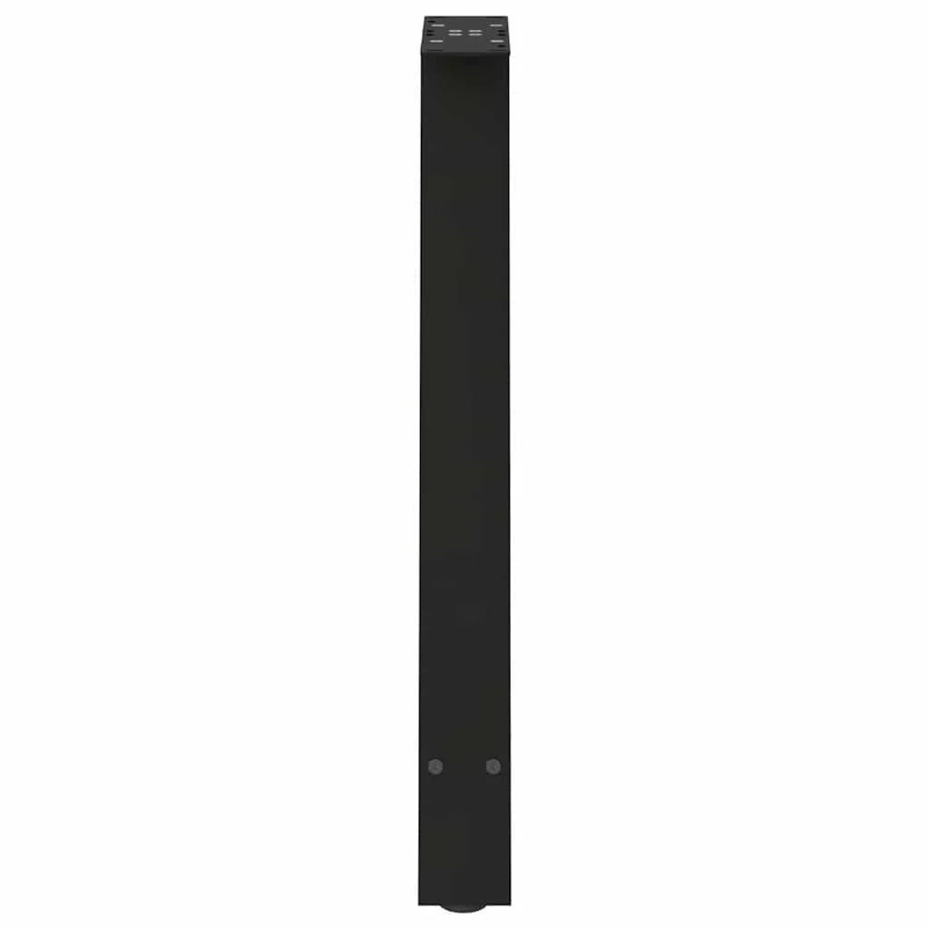 Set di 2 gambe per tavolo da pranzo a forma di A 50 x 72 cm design moderno stabilizzatori regolabili in acciaio nero 02_0057123
