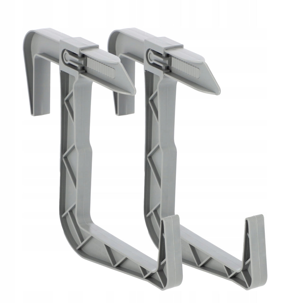 Set di 2 ganci appendiabiti KADAX per vasi da fiori, fioriere da balcone e ringhiere.