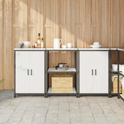 Set di Stoccaggio per Cucina con lo scaffale 3 pcs Bianco 3392695